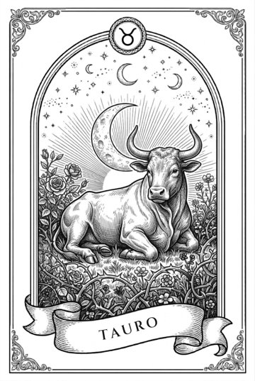 Carta ilustrada de Tauro